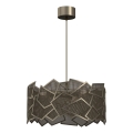 Lampadario a sospensione con filo CAMO 3xE27/15W/230V oro