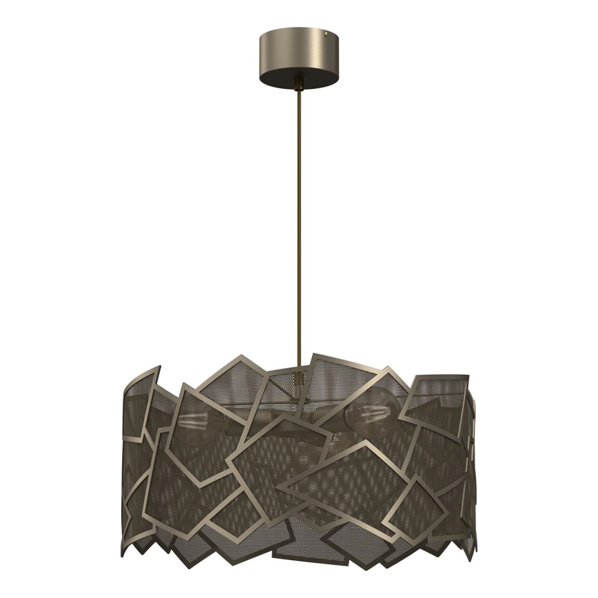 Lampadario a sospensione con filo CAMO 3xE27/15W/230V oro