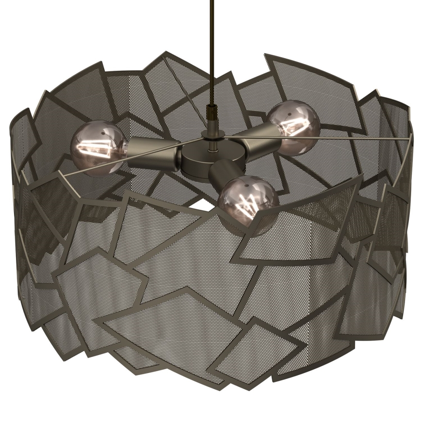 Lampadario a sospensione con filo CAMO 3xE27/15W/230V oro