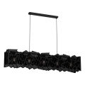 Lampadario a sospensione con filo CAMO 5xE27/15W/230V nero