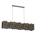 Lampadario a sospensione con filo CAMO 5xE27/15W/230V oro