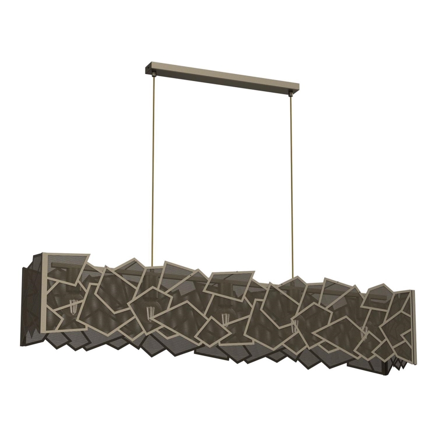 Lampadario a sospensione con filo CAMO 5xE27/15W/230V oro