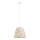 Lampadario a sospensione con filo CANNUCIA 1xE27/15W/230V color crema