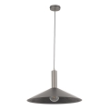 Lampadario a sospensione con filo CAPRI 1xE27/15W/230V diametro 50 cm antracite/grigio