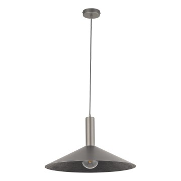 Lampadario a sospensione con filo CAPRI 1xE27/15W/230V diametro 50 cm antracite/grigio