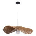 Lampadario a sospensione con filo CAPRI 1xE27/20W/230V diametro 60 cm bambù