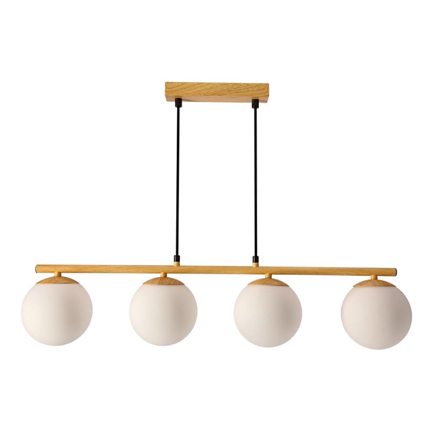 Lampadario a sospensione con filo CARRINE 4xE14/40W/230V marrone
