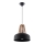 Lampadario a sospensione con filo CASCO 1xE27/60W/230V diametro 30 cm Betulla