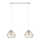 Lampadario a sospensione con filo CEED GOLD 2xE27/60W/230V bianco/oro
