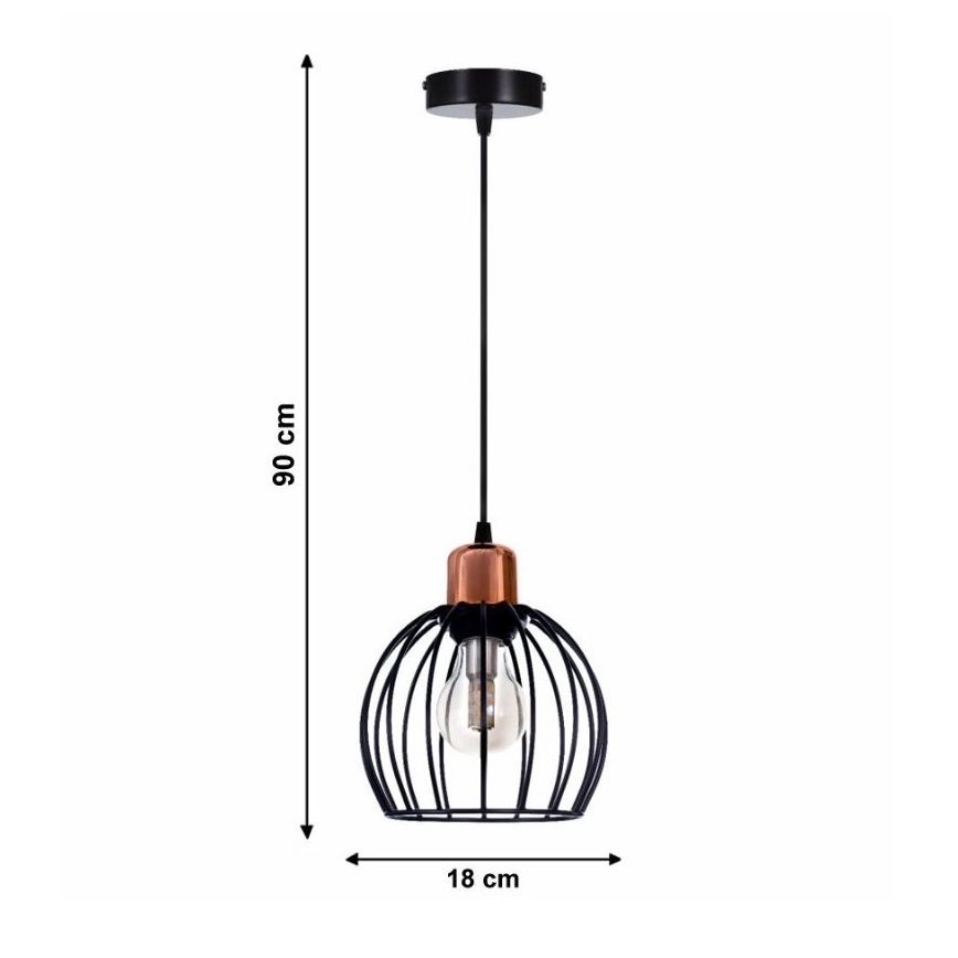 Lampadario a sospensione con filo CELTA 1xE27/40W/230V
