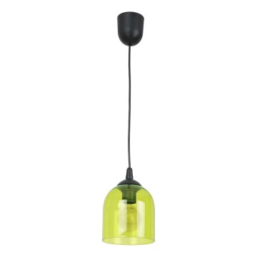 Lampadario a sospensione con filo CHRIS 1xE27/60W/230V verde