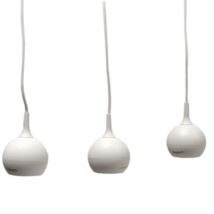 Lampadario a sospensione con filo COLM 3xGU10/30W/230V bianco