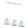 Lampadario a sospensione con filo COMO 3xE27/60W/230V bianco