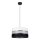 Lampadario a sospensione con filo CORAL 1xE27/60W/230V bianco e nero