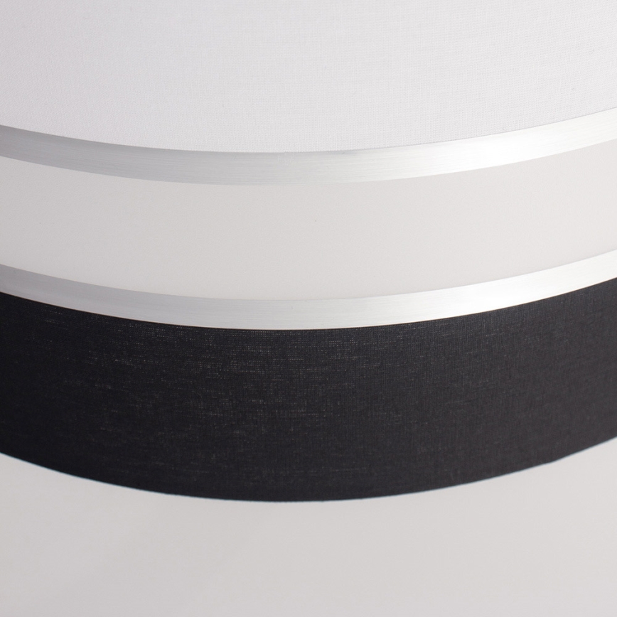 Lampadario a sospensione con filo CORAL 1xE27/60W/230V bianco e nero