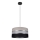 Lampadario a sospensione con filo CORAL 1xE27/60W/230V nero-grigio