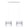 Lampadario a sospensione con filo CORAL 2xE27/60W/230V bianco