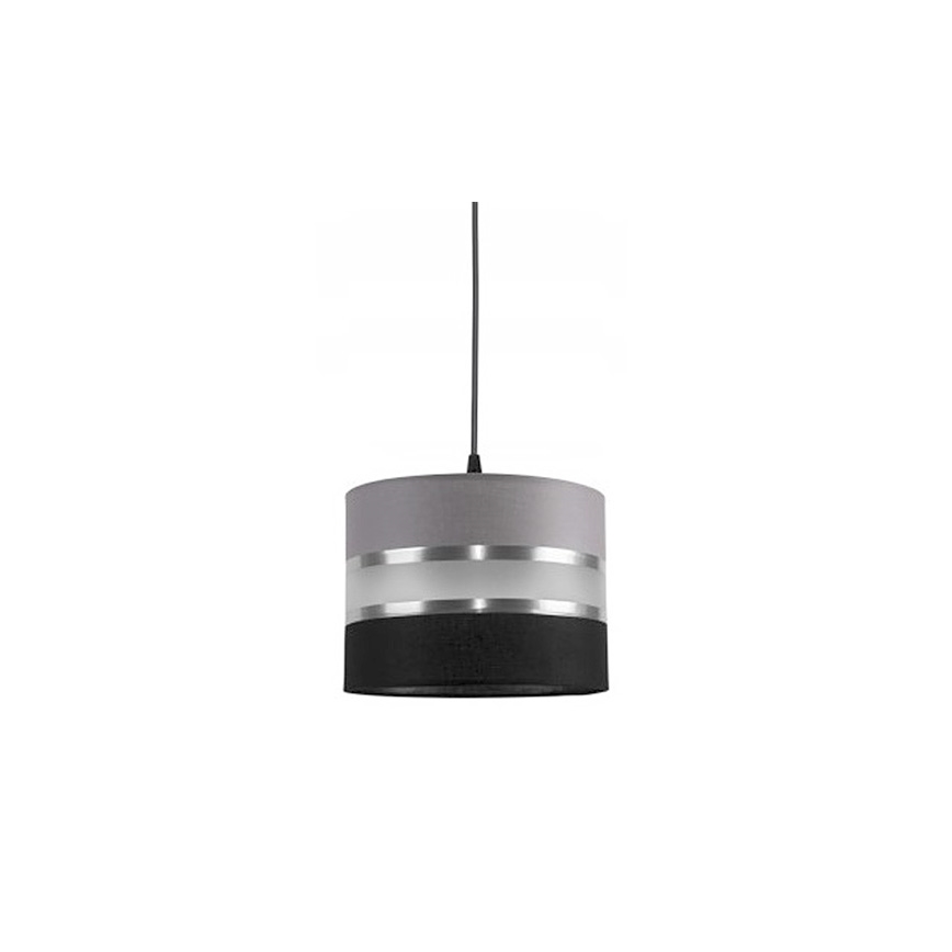 Lampadario a sospensione con filo CORAL S 1xE27/60W/230V nero-grigio