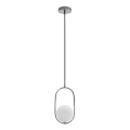 Lampadario a sospensione con filo CORDEL 1xG9/28W/230V cromo lucido