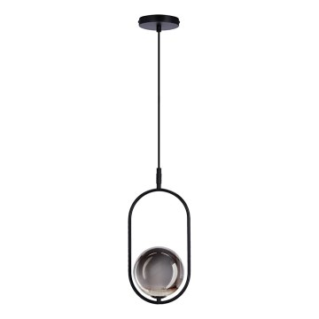 Lampadario a sospensione con filo CORDEL 1xG9/28W/230V nero/fumé nero