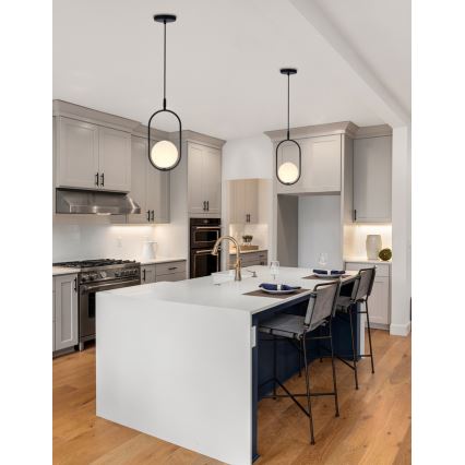 Lampadario a sospensione con filo CORDEL 1xG9/28W/230V nero