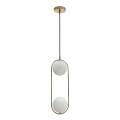 Lampadario a sospensione con filo CORDEL 2xG9/28W/230V oro