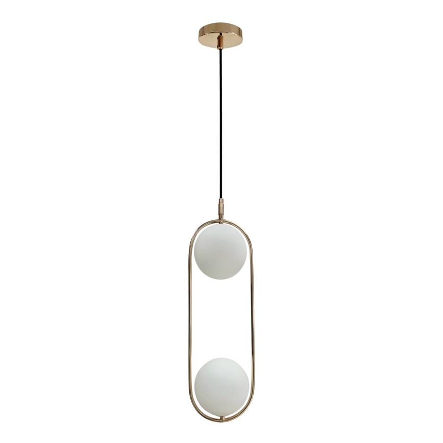 Lampadario a sospensione con filo CORDEL 2xG9/28W/230V oro