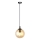 Lampadario a sospensione con filo COSMO 1xE14/10W/230V diametro 14 cm nero/beige