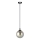 Lampadario a sospensione con filo COSMO 1xE14/10W/230V diametro 14 cm nero/grigio