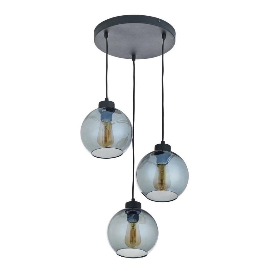 Lampadario a sospensione con filo CUBUS 3xE27/60W/230V