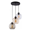 Lampadario a sospensione con filo CUBUS 3xE27/60W/230V