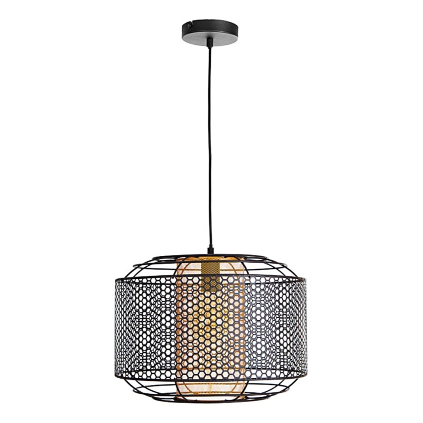 Lampadario a sospensione con filo DENTON 1xE27/40W/230V nero