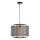 Lampadario a sospensione con filo DENTON 1xE27/40W/230V nero