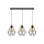 Lampadario a sospensione con filo DIAMENT 3xE27/60W/230V quercia – FSC certificato