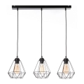 Lampadario a sospensione con filo DIAMENT MINI 3xE27/60W/230V