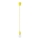 Lampadario a sospensione con filo DIEGO 1xE27/60W/230V giallo