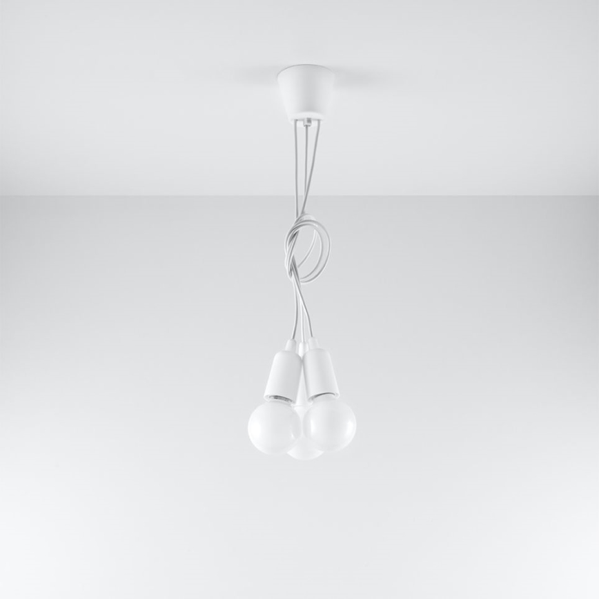 Lampadario a sospensione con filo DIEGO 3xE27/60W/230V
