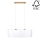 Lampadario a sospensione con filo DOVE 2xE27/40W/230V quercia- certificato FSC