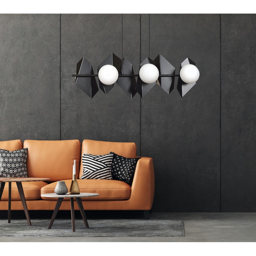 Lampadario a sospensione con filo DRIFTON 6xE14/10W/230V nero