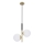 Lampadario a sospensione con filo DUO 2xE14/40W/230V oro/nero