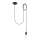 Lampadario a sospensione con filo EDISON 1 1xE27/60W/230V ragno nero