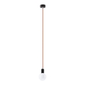 Lampadario a sospensione con filo EDISON 1xE27/60W/230V arancione