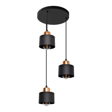 Lampadario a sospensione con filo EDISON 3xE27/15W/230V