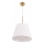 Lampadario a sospensione con filo ELENA 1xE27/20W/230V bianco