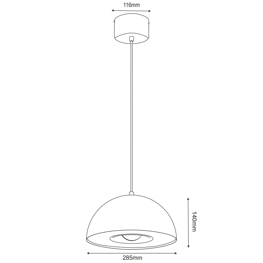 Lampadario a sospensione con filo ELGUND 1xE27/15W/230V beige