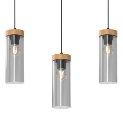 Lampadario a sospensione con filo ELICA 3xE27/60W/230V