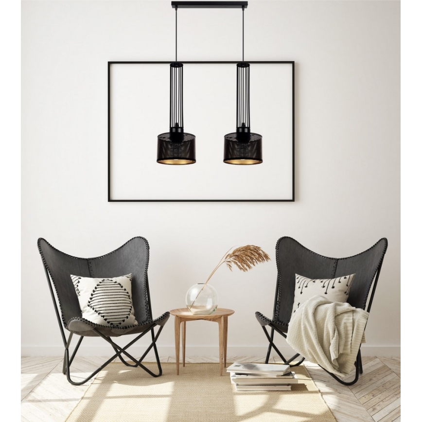 Lampadario a sospensione con filo ELIS 2xE27/60W/230V