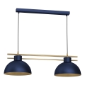 Lampadario a sospensione con filo ESTATE 2xE27/15W/230V blu