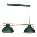 Lampadario a sospensione con filo ESTATE 2xE27/15W/230V verde