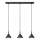 Lampadario a sospensione con filo ETNA 3xGX53/10W/230V nero